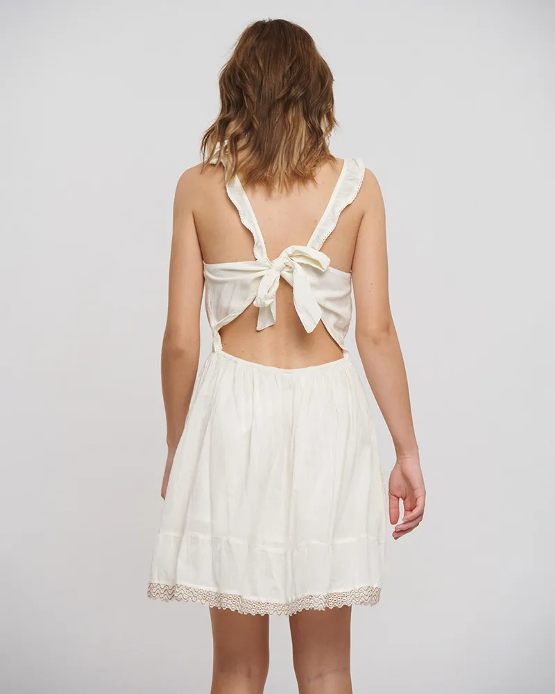 ΦΟΡEΜΑ KONTO AMANIKO ΣΕ ΕΚΡΟΥ ΧΡΩΜΑ ΜΕ ΜΠΕΖ ΛΕΠΤΟΜΕΡΕΙΕΣ ONE SIZE (100% COTTON)