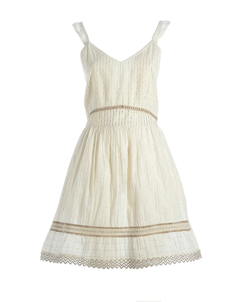 ΦΟΡEΜΑ KONTO AMANIKO ΣΕ ΕΚΡΟΥ ΧΡΩΜΑ ΜΕ ΜΠΕΖ ΛΕΠΤΟΜΕΡΕΙΕΣ ONE SIZE (100% COTTON)