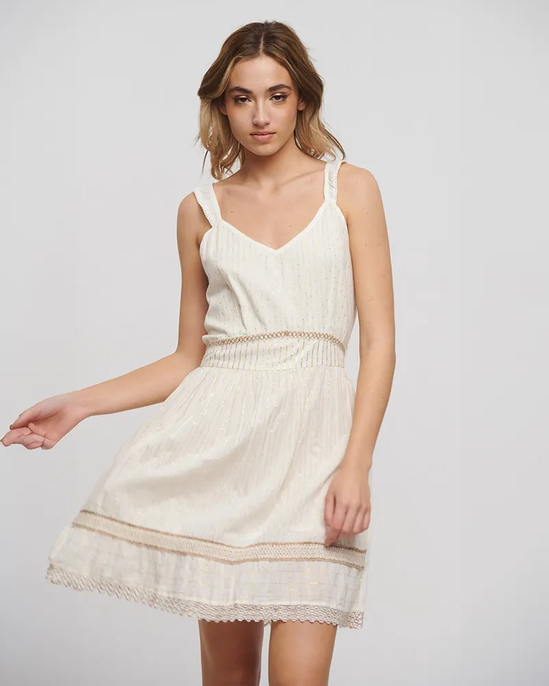 ΦΟΡEΜΑ KONTO AMANIKO ΣΕ ΕΚΡΟΥ ΧΡΩΜΑ ΜΕ ΜΠΕΖ ΛΕΠΤΟΜΕΡΕΙΕΣ ONE SIZE (100% COTTON) ΦΟΡEΜΑ KONTO AMANIKO ΣΕ ΕΚΡΟΥ ΧΡΩΜΑ ΜΕ ΜΠΕΖ ΛΕΠΤΟΜΕΡΕΙΕΣ ONE SIZE (100% COTTON)