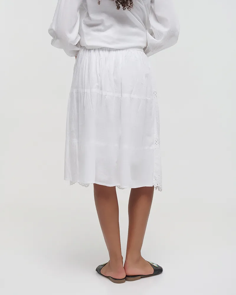 ΦΟΥΣΤΑ ΚΟΝΤΗ ΛΕΥΚΗ ONE SIZE (100%COTTON)