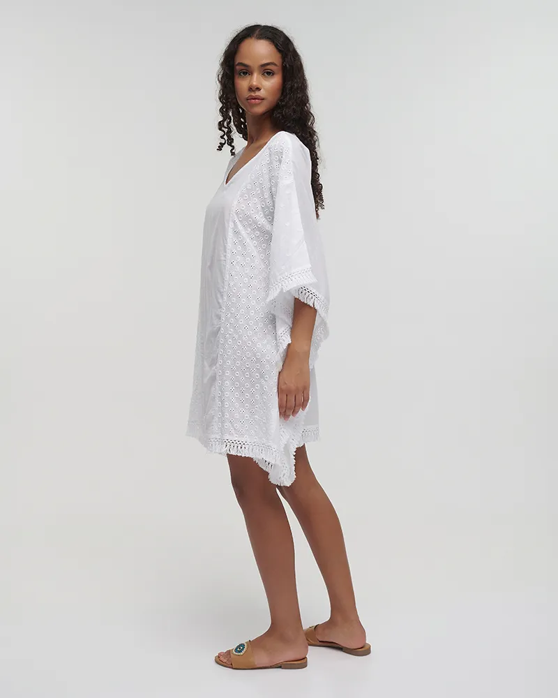 ΚΑΦΤΑΝΙ ΚΟΝΤΟ ΛΕΥΚΟ ONE SIZE (100%COTTON)