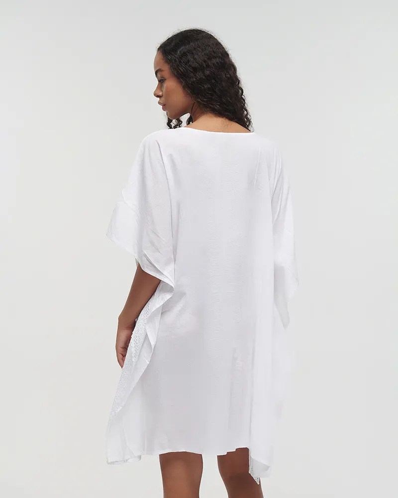 ΚΑΦΤΑΝΙ ΚΟΝΤΟ ΛΕΥΚΟ ONE SIZE (100%COTTON).