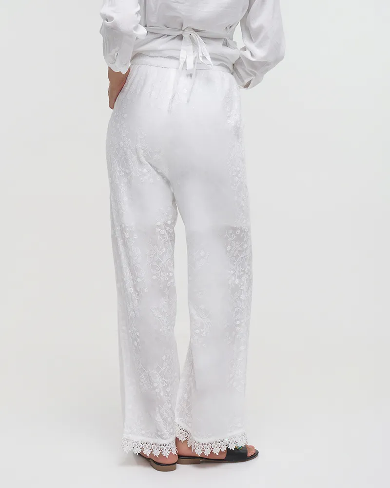 ΠΑΝΤΕΛΟΝΑ ΛΕΥΚΗ ΜΕ ΔΑΝΤΕΛΑ ONE SIZE (100%COTTON) ΠΑΝΤΕΛΟΝΑ ΛΕΥΚΗ ΜΕ ΔΑΝΤΕΛΑ ONE SIZE (100%COTTON)