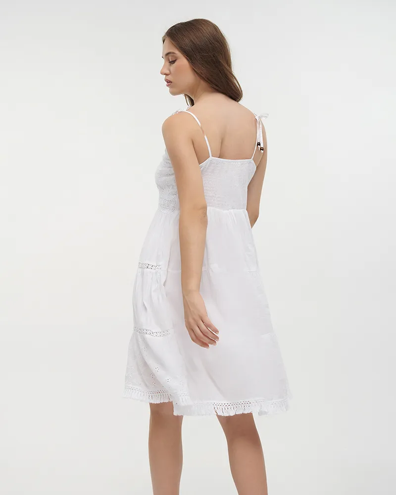 ΦΟΡΕΜΑ ΑΜΑΝΙΚΟ KONTO ΛΕΥΚΟ ONE SIZE(100%COTTON).