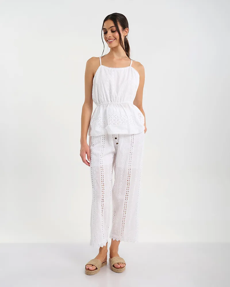 ΤΟΠ ΑΜΑΝΙΚΟ ΛΕΥΚΟ ΚΙΠΟΥΡ ONE SIZE (100% COTTON)