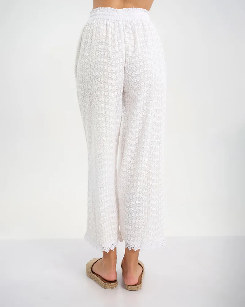 ΠΑΝΤΕΛΟΝΑ ΣΕ ΛΕΥΚΟ ΧΡΩΜΑ ΜΕ ΚΕΝΤΗΜΑΤΑ ΣΤΟ ΤΕΛΕΙΩΜΑ ONE SIZE (100% COTTON) ΠΑΝΤΕΛΟΝΑ ΣΕ ΛΕΥΚΟ ΧΡΩΜΑ ΜΕ ΚΕΝΤΗΜΑΤΑ ΣΤΟ ΤΕΛΕΙΩΜΑ ONE SIZE (100% COTTON)