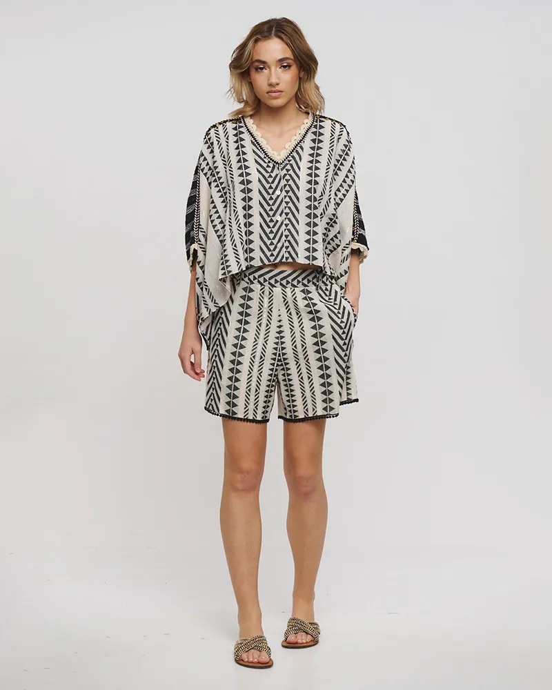 ΣΟΡΤΣΑΚΙ ΣΕ ΑΣΠΡΟΜΑΥΡΟ ΧΡΩΜΑ ONE SIZE (100% COTTON)