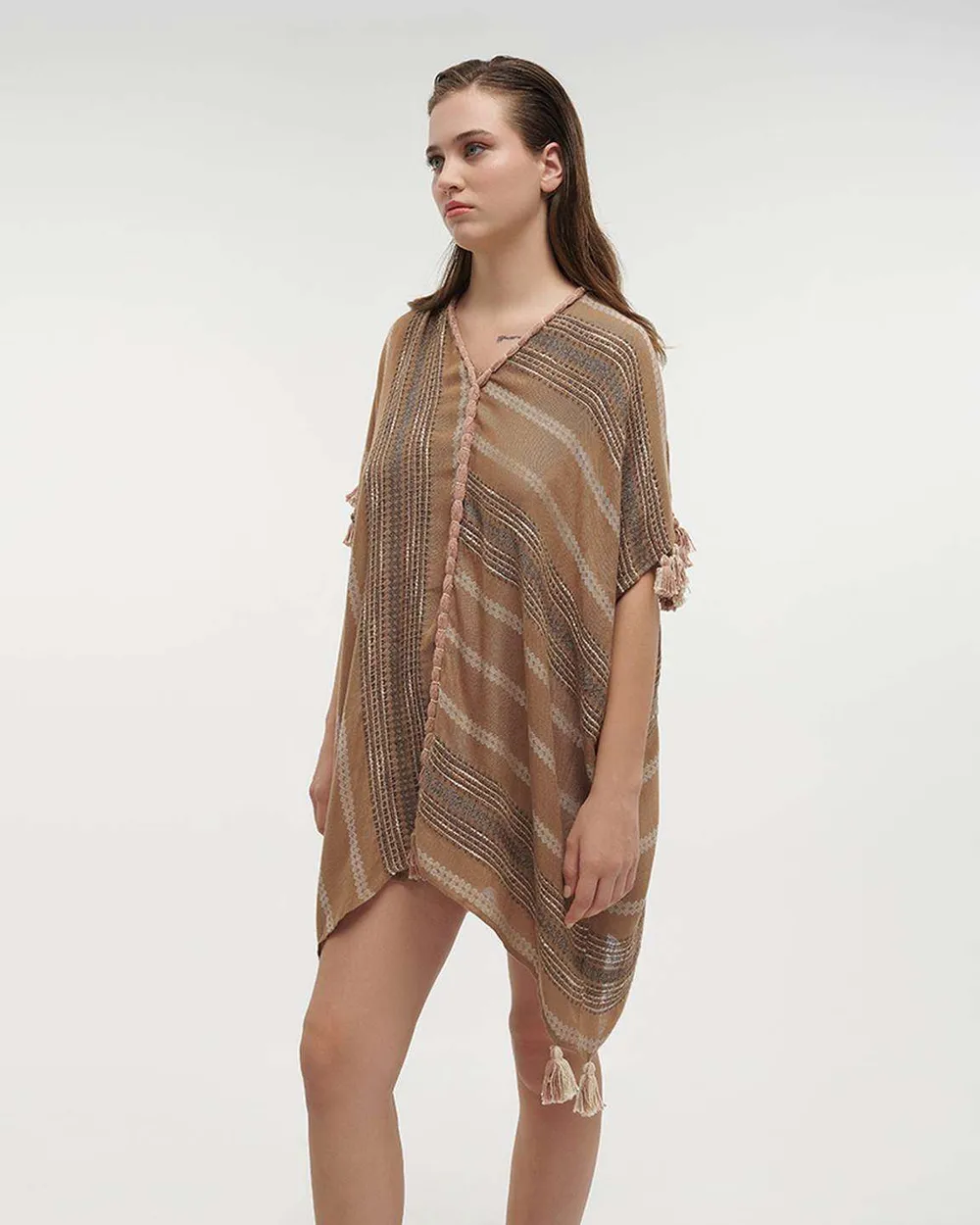 ΚΑΦΤΑΝΙ ΚΟΝΤΟ ΚΑΦΕ ΜΕ ΜΠΕΖ ΛΕΠΤΟΜΕΡΕΙΕΣ ONE SIZE (100%COTTON)