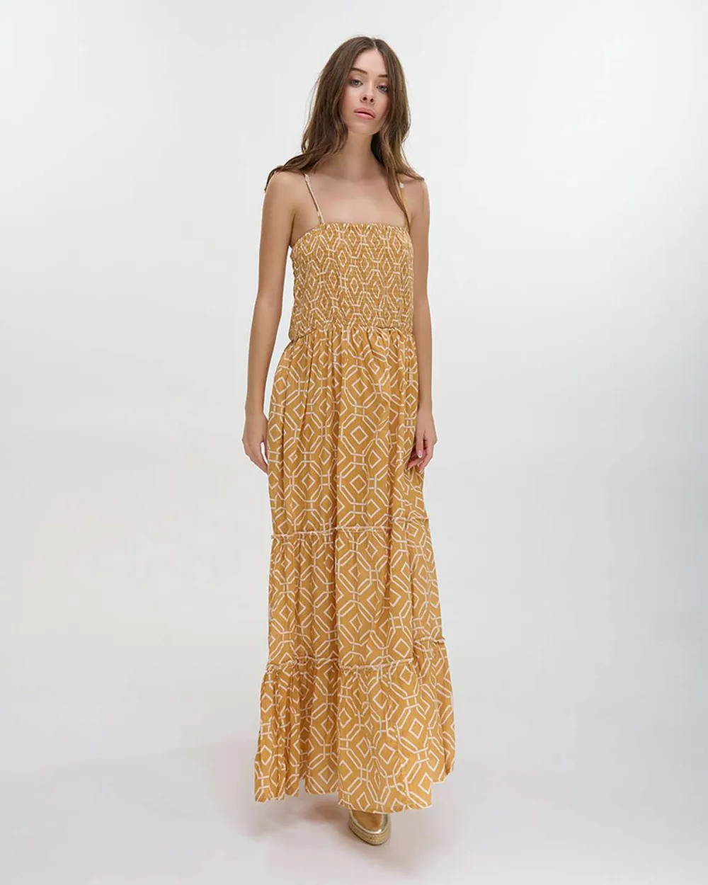 ΦΟΡΕΜΑ ΜΑΚΡΥ ΑΜΑΝΙΚΟ ΣΕ ΜΟΥΣΤΑΡΔΙ ΧΡΩΜΑ ONE SIZE (100% COTTON)