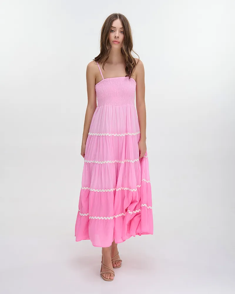 ΦΟΡΕΜΑ ΜΑΚΡΥ ΑΜΑΝΙΚΟ ΡΟΖ/ΦΟΥΞ ONE SIZE (100% COTTON)