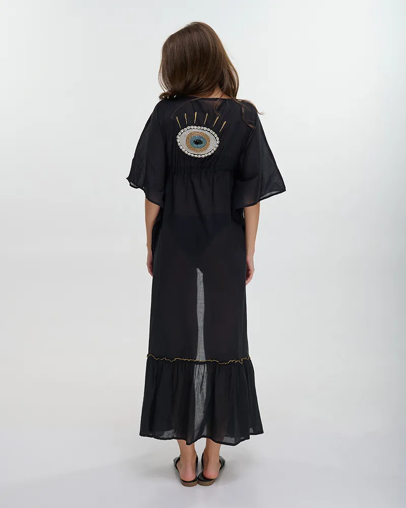 ΚΙΜΟΝΟ ΜΑΚΡΥ ΜΕ 3/4 ΜΑΝΙΚΙ ΜΠΛΕ ΜΕ ΜΑΤΙ ONE SIZE (100% COTTON) ΚΙΜΟΝΟ ΜΑΚΡΥ ΜΕ 3/4 ΜΑΝΙΚΙ ΜΠΛΕ ΜΕ ΜΑΤΙ ONE SIZE (100% COTTON)