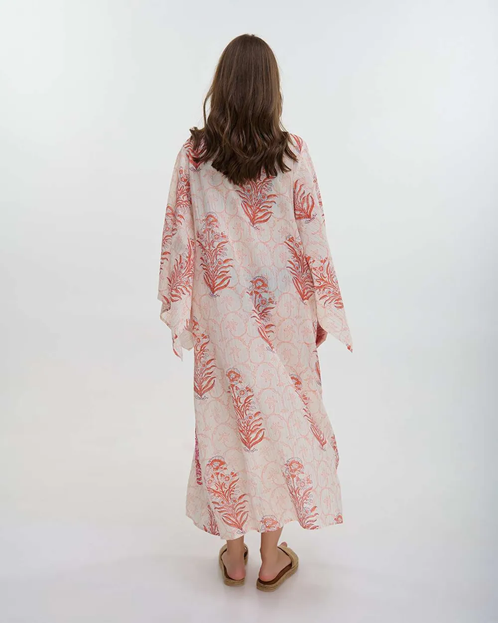 ΚΙΜΟΝΟ ΜΑΚΡΥ ΜΕ ΜΑΚΡΥ ΜΑΝΙΚΙ ΡΟΖ/ΜΠΕΖ ΜΕ ΚΟΡΑΛΙΑ ONE SIZE (100% COTTON) ΚΙΜΟΝΟ ΜΑΚΡΥ ΜΕ ΜΑΚΡΥ ΜΑΝΙΚΙ ΡΟΖ/ΜΠΕΖ ΜΕ ΚΟΡΑΛΙΑ ONE SIZE (100% COTTON)