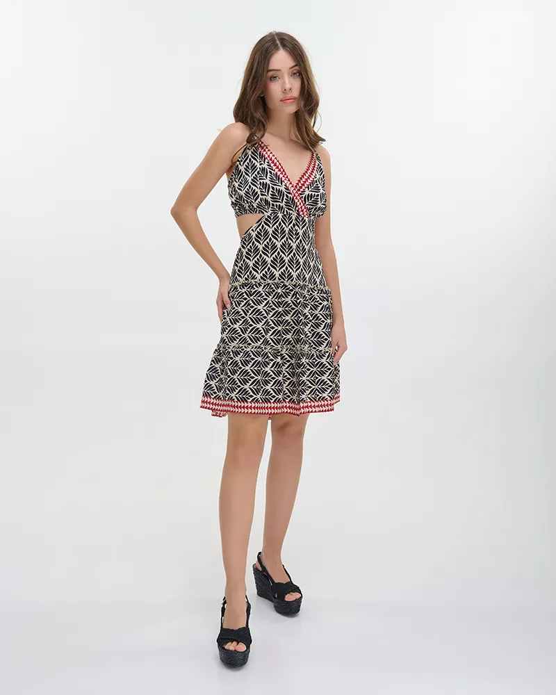 ΦΟΡΕΜΑ ΚΟΝΤΟ ΑΜΑΜΝΙΚΟ ΜΑΥΡΟ/ΛΕΥΚΟ/ΚΟΚΚΙΝΟ ONE SIZE (100% COTTON)