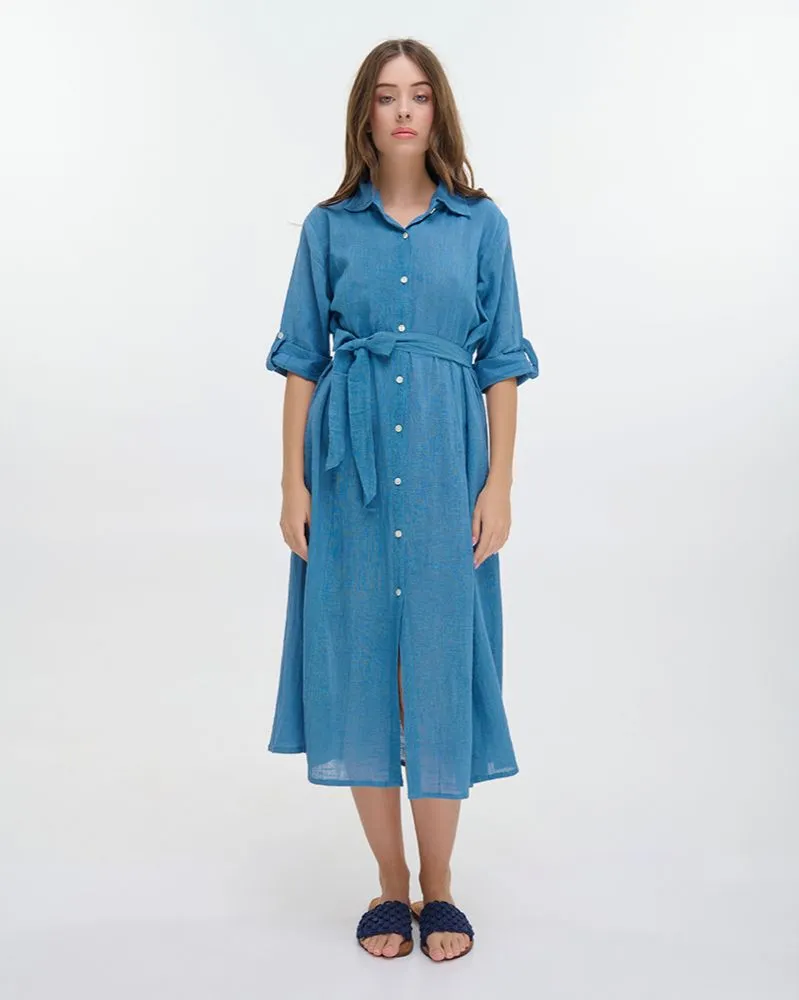 ΠΟΥΚΑΜΙΣΑ ΜΑΚΡΙΑ ΜΕ ΜΑΚΡΥ ΜΑΝΙΚΙ ΜΠΛΕ ONE SIZE (100% COTTON) ΠΟΥΚΑΜΙΣΑ ΜΑΚΡΙΑ ΜΕ ΜΑΚΡΥ ΜΑΝΙΚΙ ΜΠΛΕ ONE SIZE (100% COTTON)