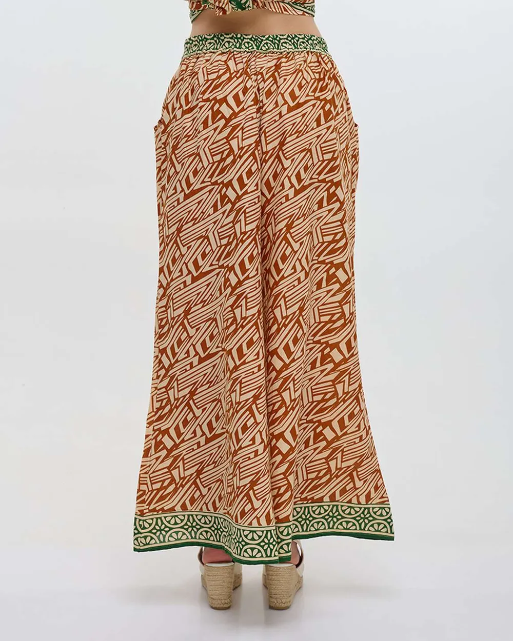 ΠΑΝΤΕΛΟΝΙ ΜΟΥΣΤΑΡΔΙ/ΛΕΥΚΟ/ΠΡΑΣΙΝΟ ΜΕ ΣΧΕΔΙΑ ONE SIZE (100% COTTON)