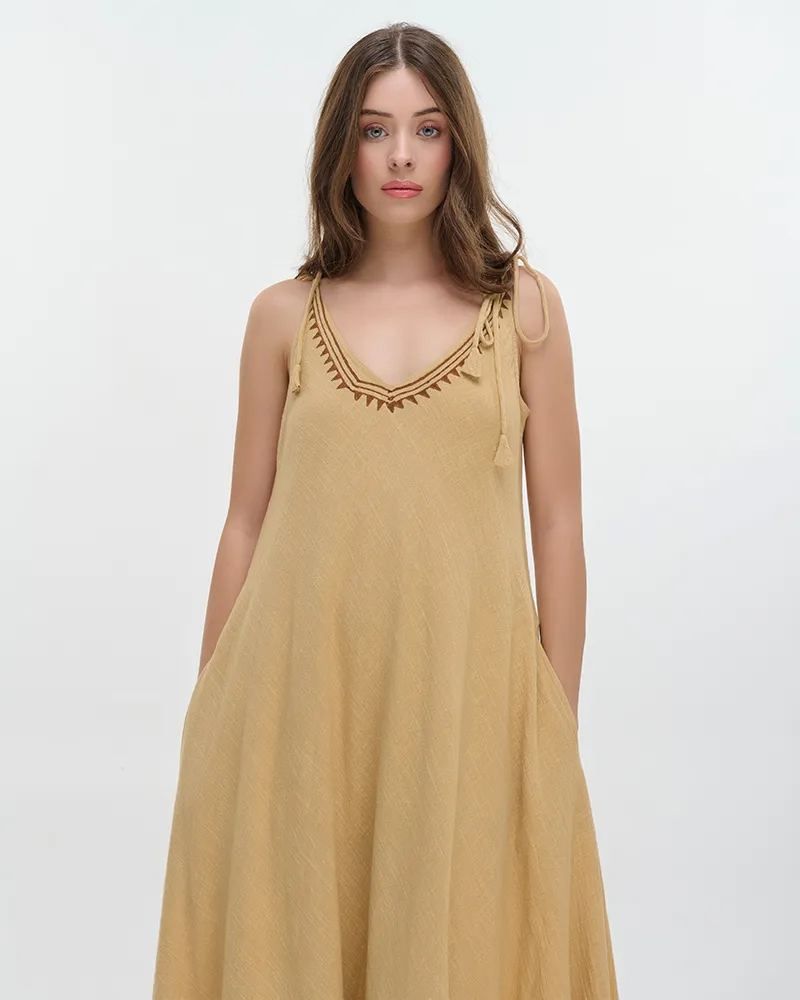 ΦΟΡΕΜΑ ΜΑΚΡΥ ΑΜΑΝΙΚΟ ΜΠΕΖ ONE SIZE (100% COTTON)