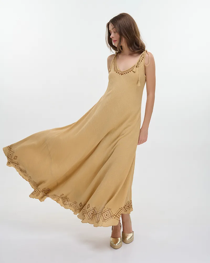 ΦΟΡΕΜΑ ΜΑΚΡΥ ΑΜΑΝΙΚΟ ΜΠΕΖ ONE SIZE (100% COTTON)