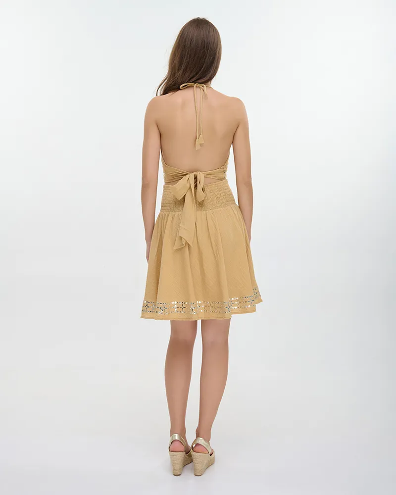 S/2 ΤΟΠ ΑΜΑΝΙΚΟ ΔΕΤΟ ΚΑΙ ΚΟΝΤΗ ΦΟΥΣΤΑ ΜΠΕΖ ONE SIZE (100% COTTON)