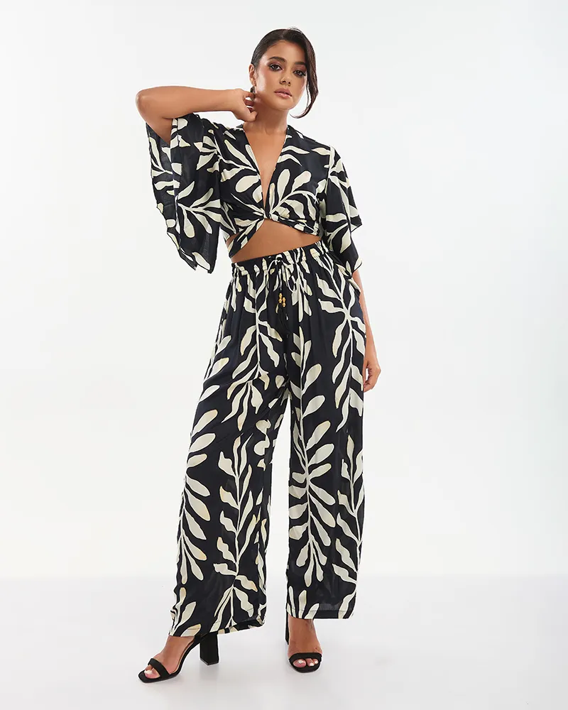 S/2 ΤΟΠΑΚΙ ΚΑΙ ΠΑΝΤΕΛΟΝΑ ΜΑΥΡΟ ΜΕ ΕΚΡΟΥ ΛΕΠΤΟΜΕΡΕΙΕΣ ONE SIZE (70% SILK 30% POLYESTER) S/2 ΤΟΠΑΚΙ ΚΑΙ ΠΑΝΤΕΛΟΝΑ ΜΑΥΡΟ ΜΕ ΕΚΡΟΥ ΛΕΠΤΟΜΕΡΕΙΕΣ ONE SIZE (70% SILK 30% POLYESTER)