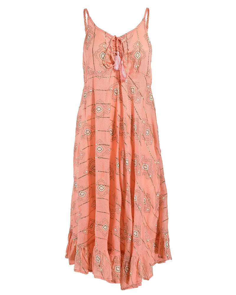 ΦΟΡΕΜΑ ΜΑΚΡΥ ΑΜΑΝΙΚΟ ΣΕ ΣΟΜΟΝ ΧΡΩΜΑ ME LUREX ONE SIZE (100% VISCOSE)