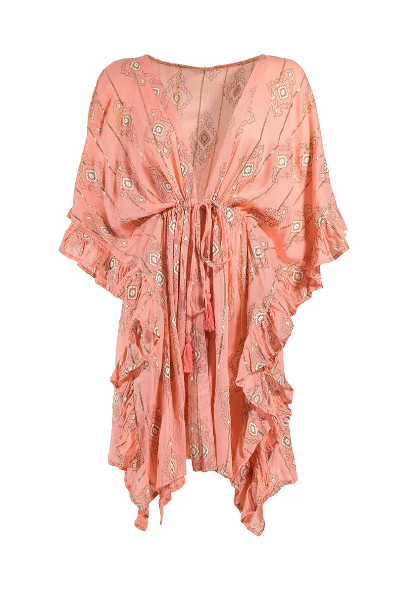 ΚΙΜΟΝΟ ΚΟΝΤΟ ΜΕ ΒΟΛΑΝ ΣΕ ΣΟΜΟΝ ΧΡΩΜΑ ME LUREX ONE SIZE (100% VISCOSE)