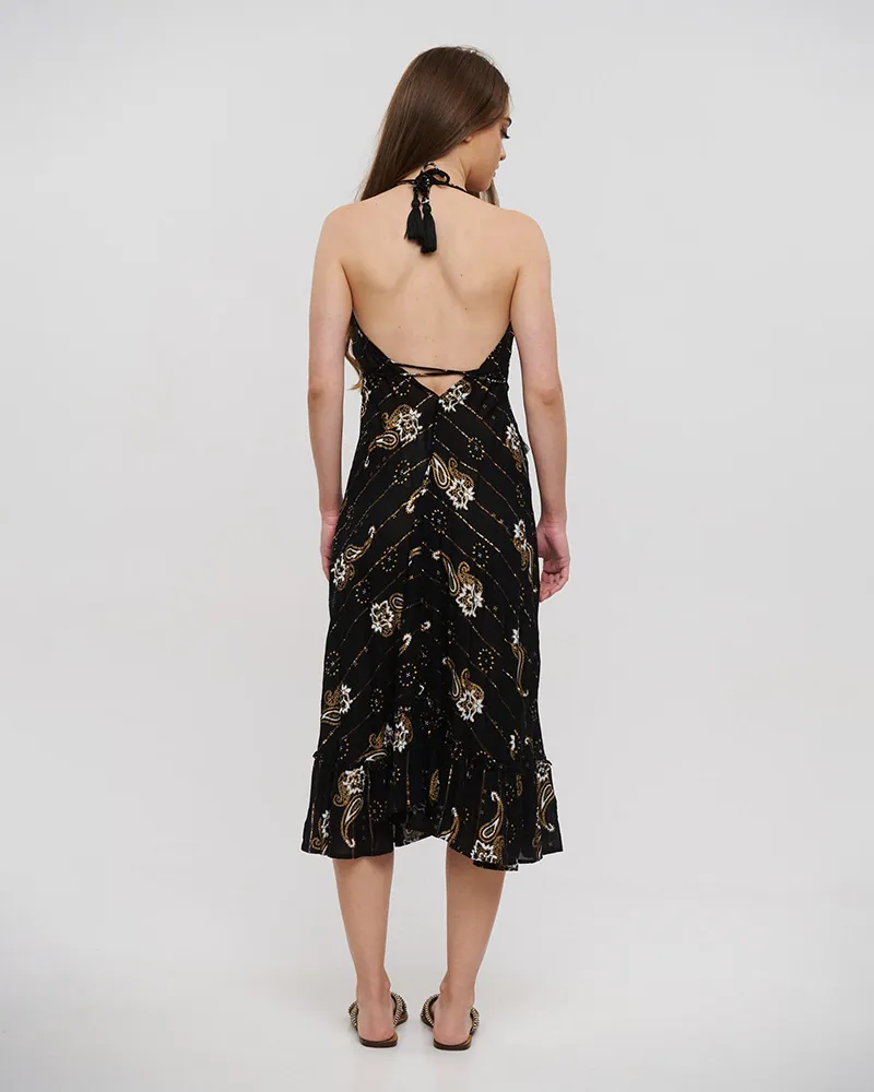 ΦΟΡΕΜΑ ΜΑΚΡΥ ΑΜΑΝΙΚΟ ΣΕ ΜΑΥΡΟ ΧΡΩΜΑ ME LUREX ONE SIZE (100% VISCOSE)