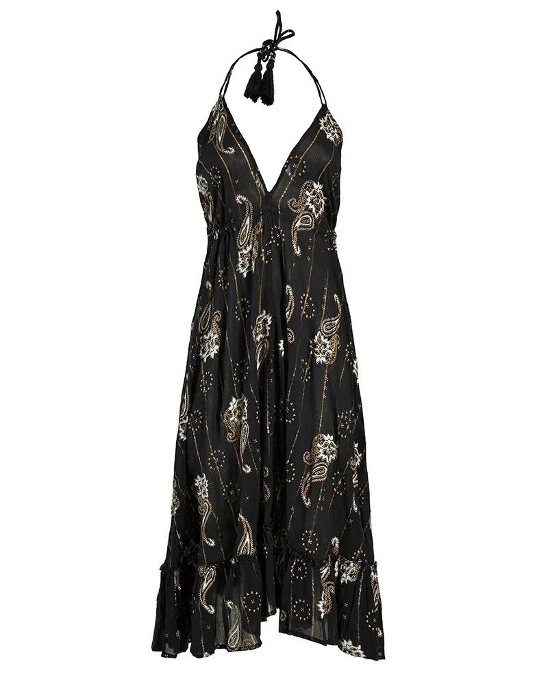 ΦΟΡΕΜΑ ΜΑΚΡΥ ΑΜΑΝΙΚΟ ΣΕ ΜΑΥΡΟ ΧΡΩΜΑ ME LUREX ONE SIZE (100% VISCOSE)