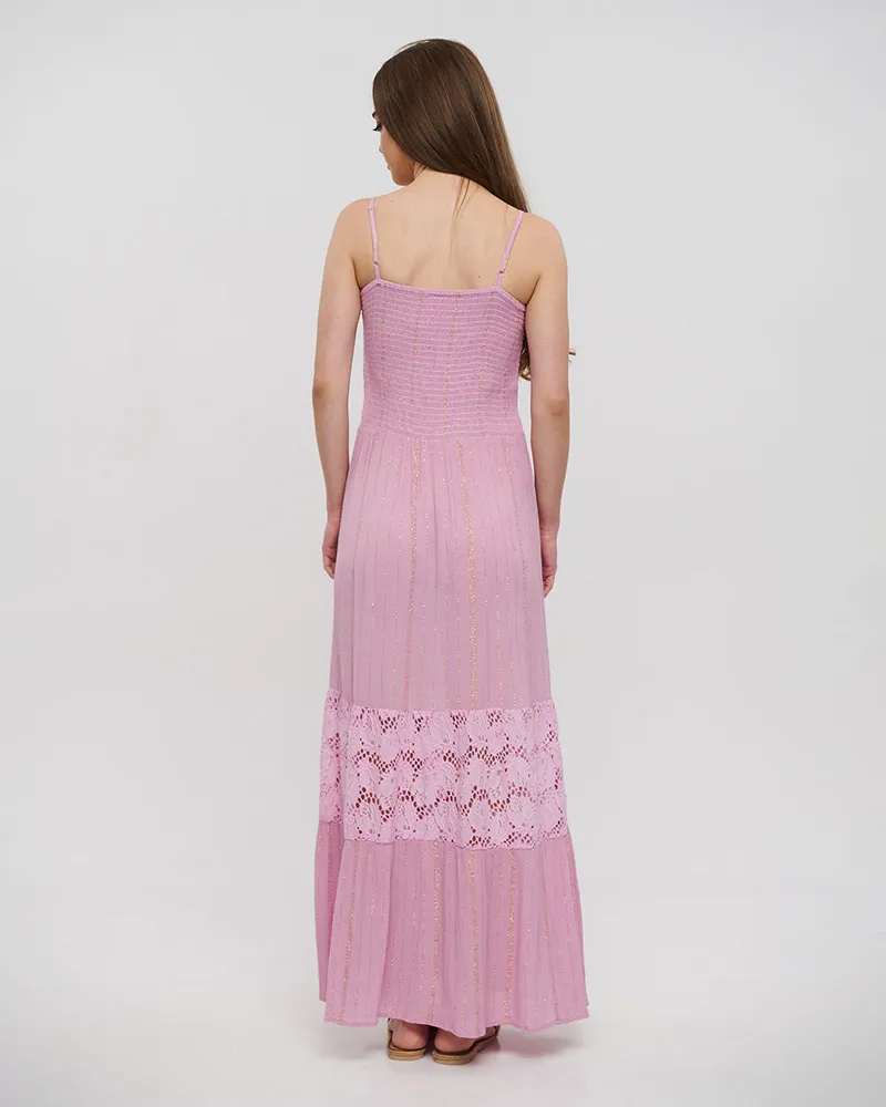 ΦΟΡΕΜΑ ΜΑΚΡΥ ΑΜΑΝΙΚΟ ΣΕ ΡΟΖ ΧΡΩΜΑ ONE SIZE (100% VISCOSE)