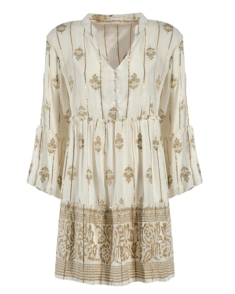 ΦΟΡΕΜΑ KONTO ME ΜΑΚΡΥ MANIKI ΣΕ ΛΕΥΚΟ ΧΡΩΜΑ ΜΕ LUREX ONE SIZE(100% VISCOSE)