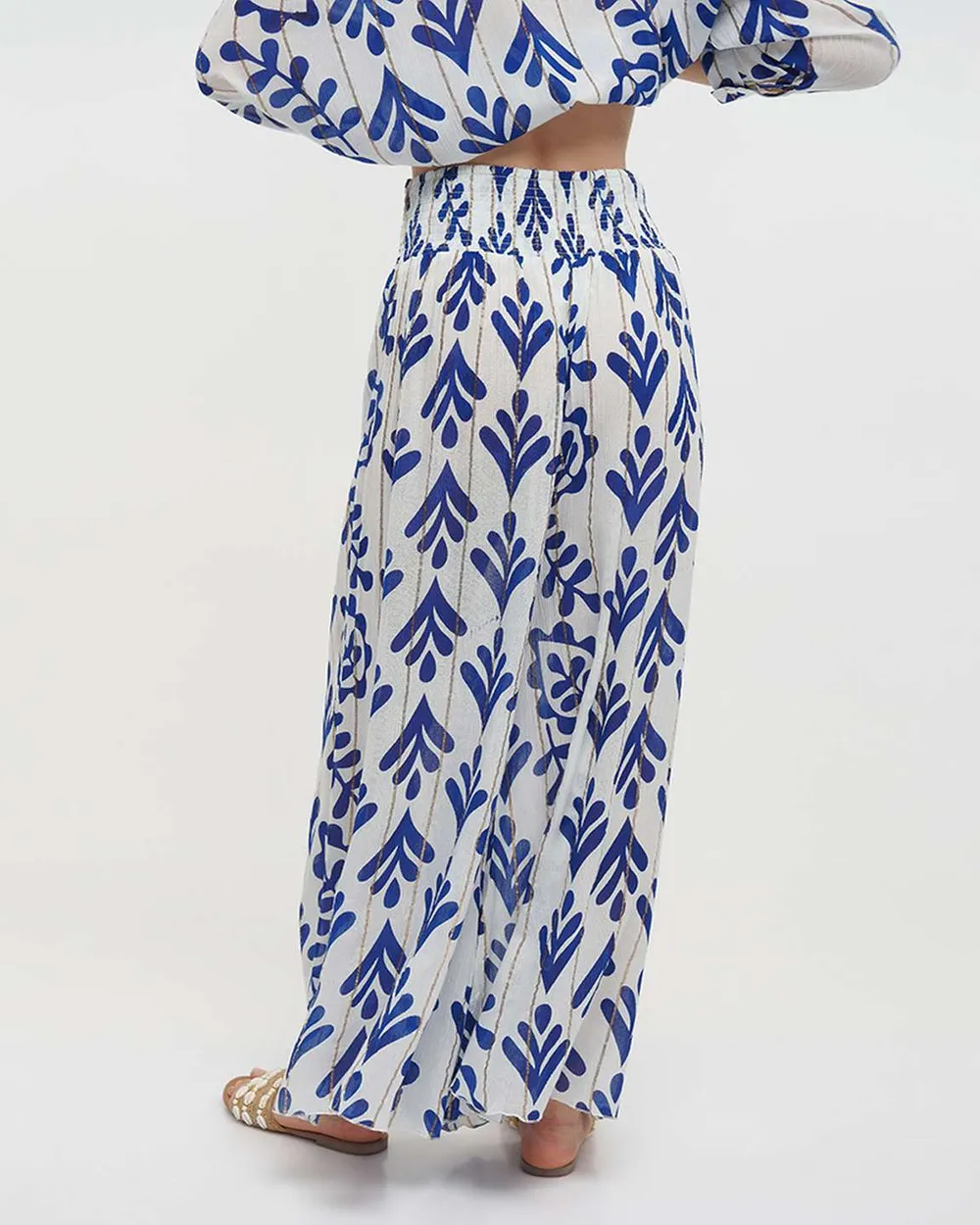 ΠΑΝΤΕΛΟΝΑ ΣΕ ΛΕΥΚΟ/ΜΠΛΕ ΧΡΩΜΑ ΜΕ LUREX ONE SIZE(100% VISCOSE) ΠΑΝΤΕΛΟΝΑ ΣΕ ΛΕΥΚΟ/ΜΠΛΕ ΧΡΩΜΑ ΜΕ LUREX ONE SIZE(100% VISCOSE)