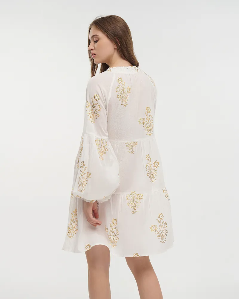 ΦΟΡΕΜΑ KONTO ME 3/4 MANIKI ΣΕ ΛΕΥΚΟ ΧΡΩΜΑ ΜΕ ΧΡΥΣΕΣ ΛΕΠΤΟΜΕΡΕΙΕΣ ΟNE SIZE(100% COTTON) ΦΟΡΕΜΑ KONTO ME 3/4 MANIKI ΣΕ ΛΕΥΚΟ ΧΡΩΜΑ ΜΕ ΧΡΥΣΕΣ ΛΕΠΤΟΜΕΡΕΙΕΣ ΟNE SIZE(100% COTTON)