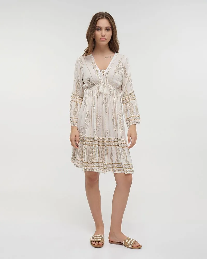 ΦΟΡΕΜΑ ΚΟΝΤΟ MΕ ΜΑΚΡΥ ΜΑΝΙΚΙ ΣΕ ΛΕΥΚΟ ΧΡΩΜΑ ΜΕ LUREX ONE SIZE(100% VISCOSE) ΦΟΡΕΜΑ ΚΟΝΤΟ MΕ ΜΑΚΡΥ ΜΑΝΙΚΙ ΣΕ ΛΕΥΚΟ ΧΡΩΜΑ ΜΕ LUREX ONE SIZE(100% VISCOSE)