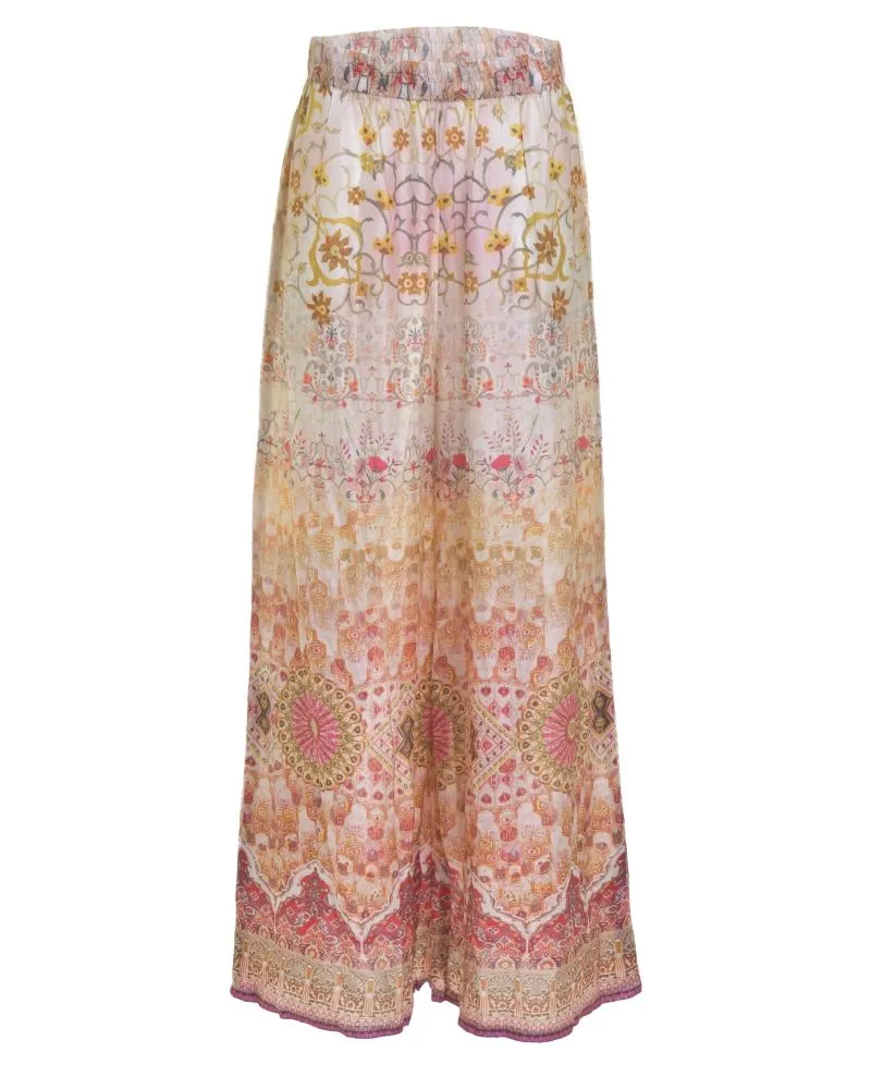 ΠΑΝΤΕΛΟΝΑ ΡΟΖ/ΠΟΡΤΟΚΑΛΙ ΜΕ ΣΧΕΔΙΑ ONE SIZE (60%VISCOSE 40% MODAL)