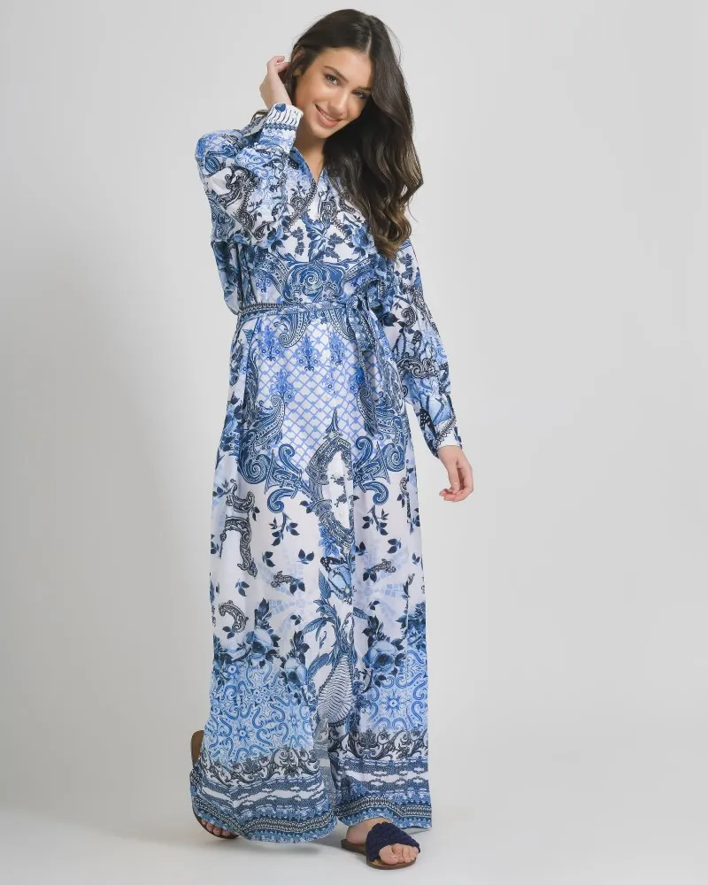 ΠΟΥΚΑΜΙΣΑ ΜΑΚΡΙΑ ΜΕ ΖΩΝΗ ΛΕΥΚΟ ΜΠΛΕ ΜΕ ΣΧΕΔΙΑ ONE SIZE ( 100%LINEN) ΠΟΥΚΑΜΙΣΑ ΜΑΚΡΙΑ ΜΕ ΖΩΝΗ ΛΕΥΚΟ ΜΠΛΕ ΜΕ ΣΧΕΔΙΑ ONE SIZE ( 100%LINEN)