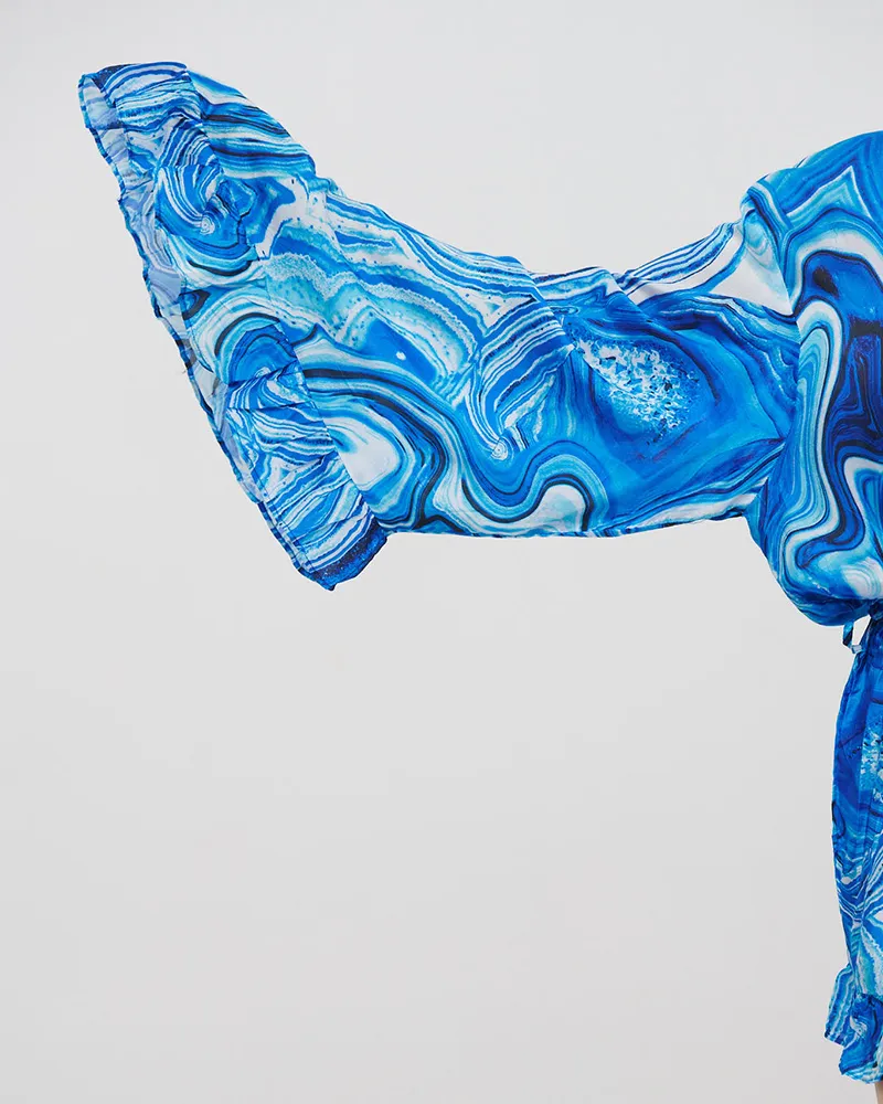 ΟΛΟΣΩΜΗ ΦΟΡΜΑ ΚΟΝΤΗ ΣΕ ΛΕΥΚΟ ΜΠΛΕ ΧΡΩΜΑ S/M ( VISCOSE MODAL )