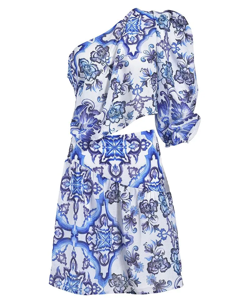 ΦΟΡΕΜΑ KONTO ΜΕ 1ΩΜΟ ΚΑΙ ΑΝΟΙΓΜΑ ΣΤΗ ΜΕΣΗ ΜΠΛΕ/ΛΕΥΚΟ/ΜΩΒ S/M (LINEN)