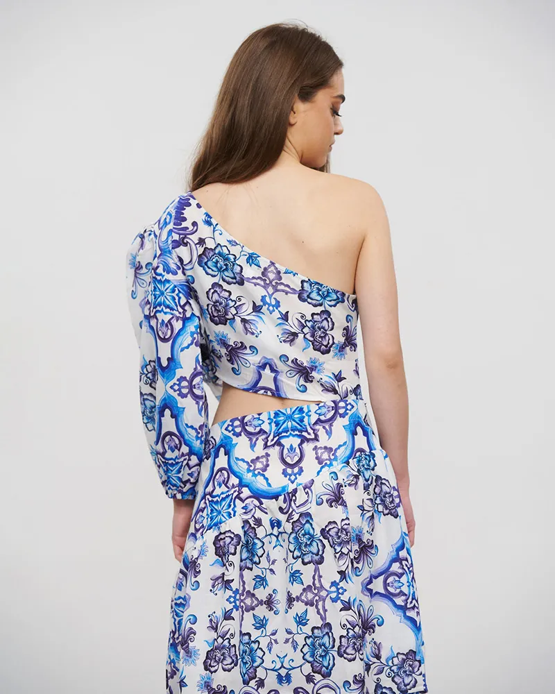 ΦΟΡΕΜΑ KONTO ΜΕ 1ΩΜΟ ΚΑΙ ΑΝΟΙΓΜΑ ΣΤΗ ΜΕΣΗ ΜΠΛΕ/ΛΕΥΚΟ/ΜΩΒ M/L (LINEN)