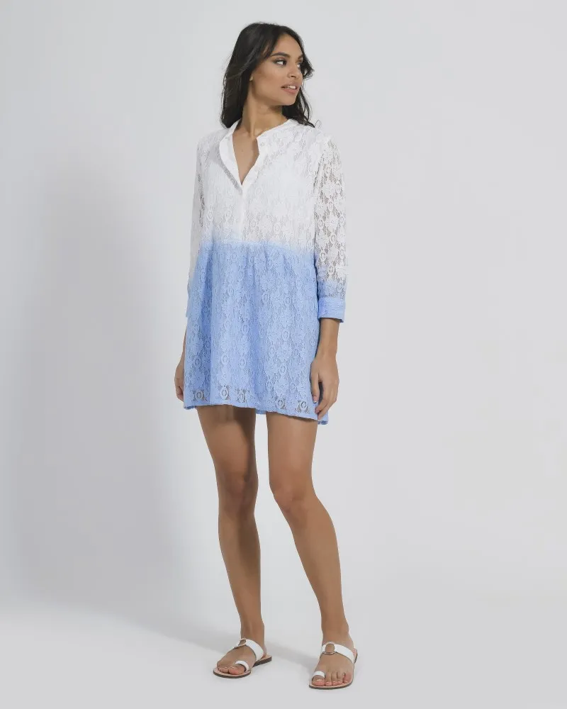 ΦΟΡΕΜΑ KONTO ΜΕ ΜΑΝΙΚΙ ΛΕΥΚΟ ΓΑΛΑΖΙΟ ONE SIZE (100% COTTON) ΦΟΡΕΜΑ KONTO ΜΕ ΜΑΝΙΚΙ ΛΕΥΚΟ ΓΑΛΑΖΙΟ ONE SIZE (100% COTTON)