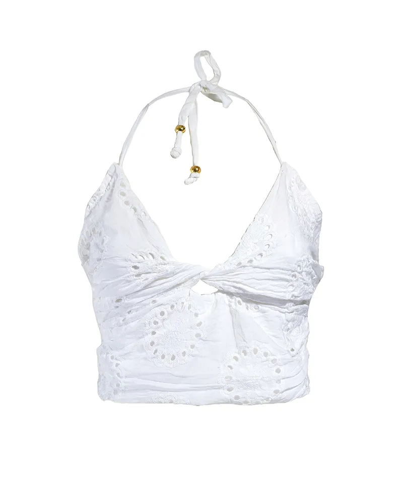 ΤΟΠ ΚΙΠΟΥΡ ΣΕ ΛΕΥΚΟ ΧΡΩΜΑ ONE SIZE(100% COTTON)