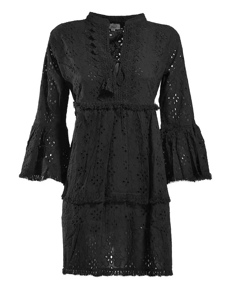 ΦΟΡΕΜΑ/TUNIC ΣΕ ΜΑΥΡΟ ΧΡΩΜΑ ONE SIZE (100% COTTON)