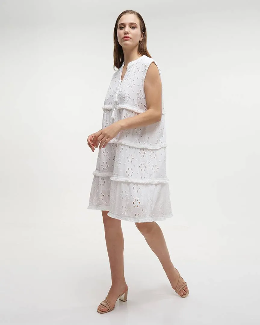 ΦΟΡΕΜΑ ΚΟΝΤΟ ΑΜΑΝΙΚΟ ΛΕΥΚΟ ONE SIZE (100% COTTON)