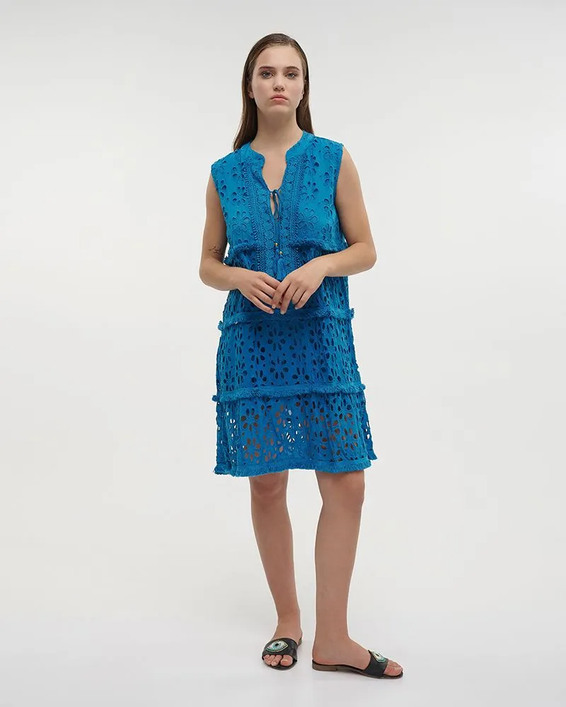 ΦΟΡΕΜΑ ΚΟΝΤΟ ΑΜΑΝΙΚΟ ΜΠΛΕ ONE SIZE (100% COTTON) ΦΟΡΕΜΑ ΚΟΝΤΟ ΑΜΑΝΙΚΟ ΜΠΛΕ ONE SIZE (100% COTTON)