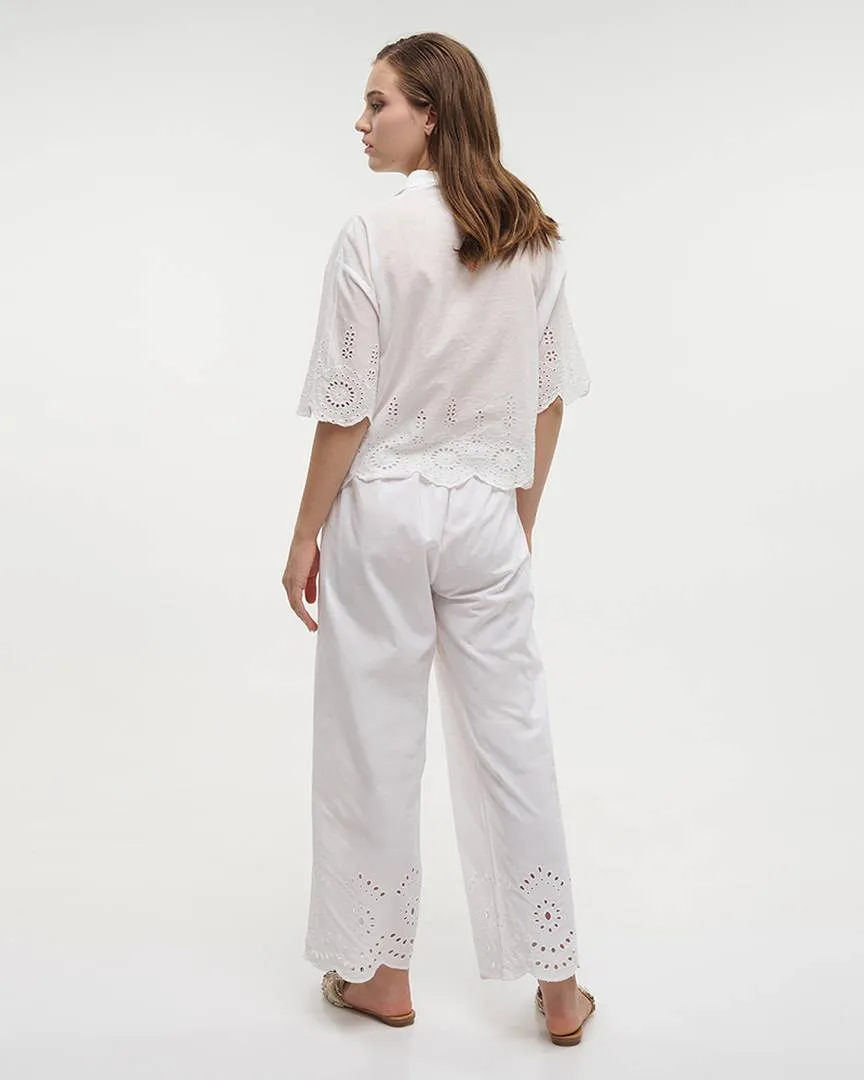 S/2 ΠΟΥΚΑΜΙΣΟ ΚΟΝΤΟ ΚΑΙ ΠΑΝΤΕΛΟΝΑ ΣΕ ΛΕΥΚΟ ΧΡΩΜΑ ONE SIZE (100% COTTON) S/2 ΠΟΥΚΑΜΙΣΟ ΚΟΝΤΟ ΚΑΙ ΠΑΝΤΕΛΟΝΑ ΣΕ ΛΕΥΚΟ ΧΡΩΜΑ ONE SIZE (100% COTTON)