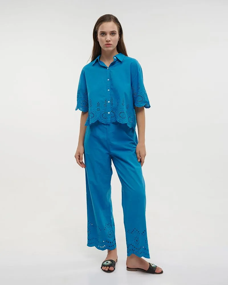 S/2 ΠΟΥΚΑΜΙΣΟ ΚΟΝΤΟ ΚΑΙ ΠΑΝΤΕΛΟΝΑ ΣΕ ΜΠΛΕ ΧΡΩΜΑ ONE SIZE (100% COTTON) S/2 ΠΟΥΚΑΜΙΣΟ ΚΟΝΤΟ ΚΑΙ ΠΑΝΤΕΛΟΝΑ ΣΕ ΜΠΛΕ ΧΡΩΜΑ ONE SIZE (100% COTTON)