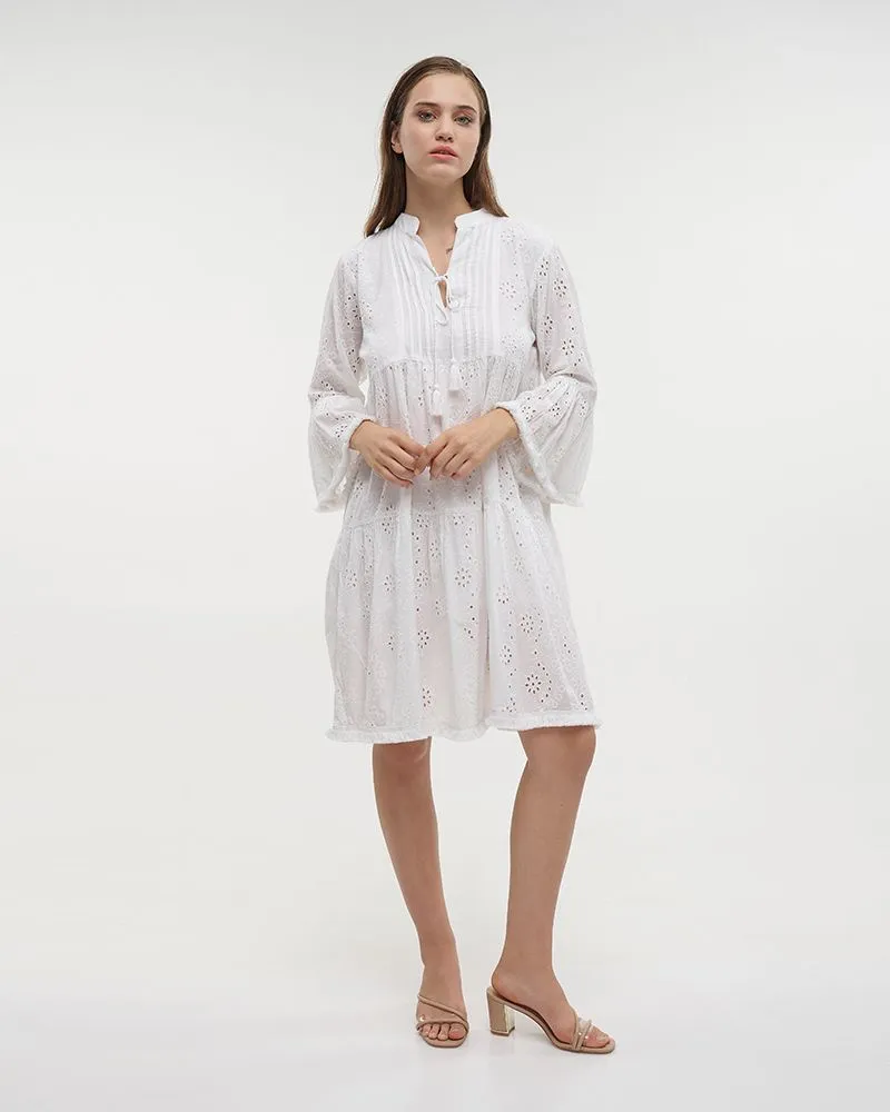 ΦΟΡΕΜΑ ΚΟΝΤΟ ΜΕ 3/4 ΜΑΝΙΚΙ ΛΕΥΚΟ ONE SIZE (100% COTTON) ΦΟΡΕΜΑ ΚΟΝΤΟ ΜΕ 3/4 ΜΑΝΙΚΙ ΛΕΥΚΟ ONE SIZE (100% COTTON)