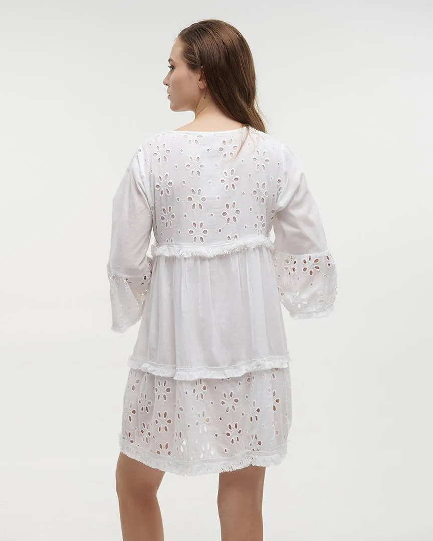 ΦΟΡΕΜΑ ΛΕΥΚΟ ΚΙΠΟΥΡ ONE SIZE (100% COTTON) ΦΟΡΕΜΑ ΛΕΥΚΟ ΚΙΠΟΥΡ ONE SIZE (100% COTTON)