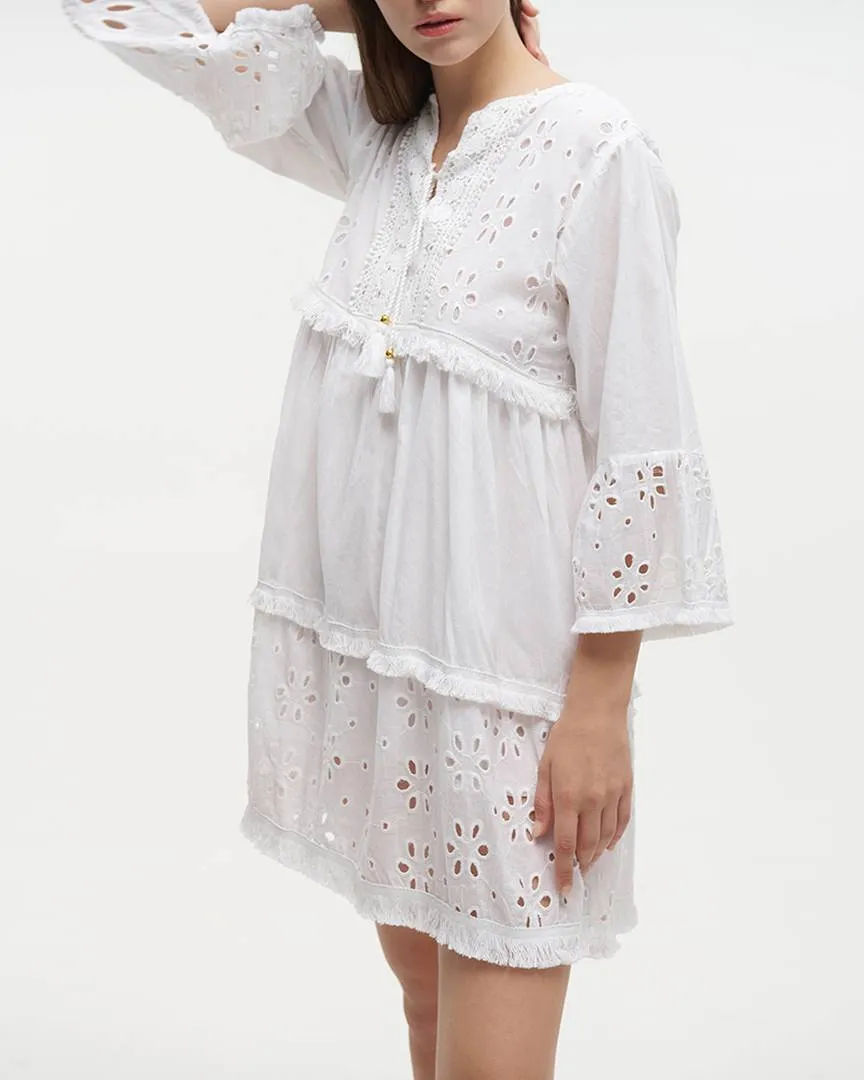 ΦΟΡΕΜΑ ΛΕΥΚΟ ΚΙΠΟΥΡ ONE SIZE (100% COTTON)