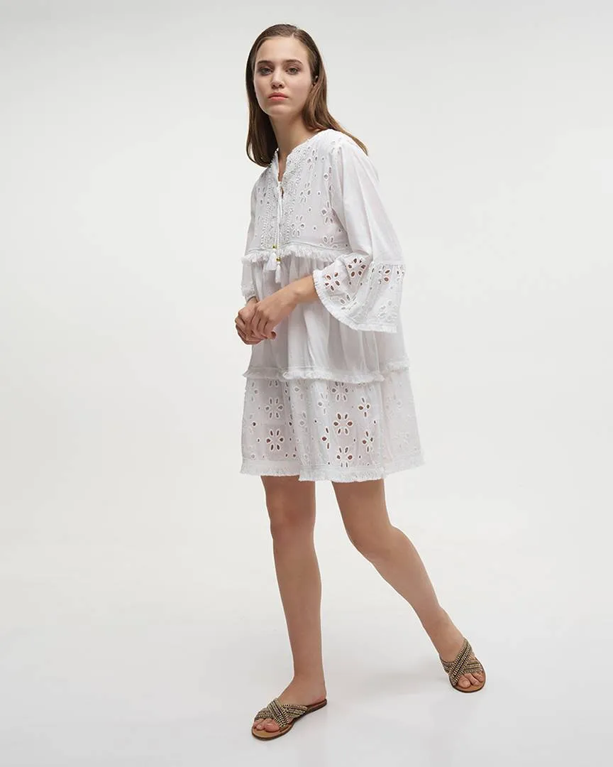 ΦΟΡΕΜΑ ΛΕΥΚΟ ΚΙΠΟΥΡ ONE SIZE (100% COTTON)