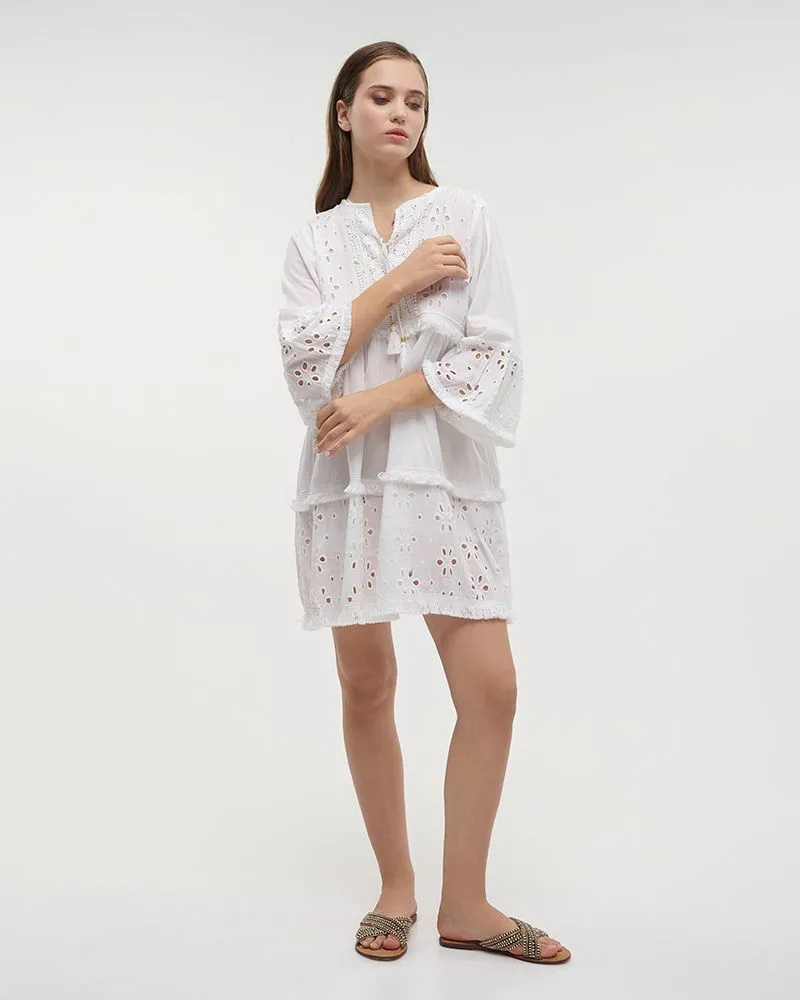 ΦΟΡΕΜΑ ΛΕΥΚΟ ΚΙΠΟΥΡ ONE SIZE (100% COTTON) ΦΟΡΕΜΑ ΛΕΥΚΟ ΚΙΠΟΥΡ ONE SIZE (100% COTTON)