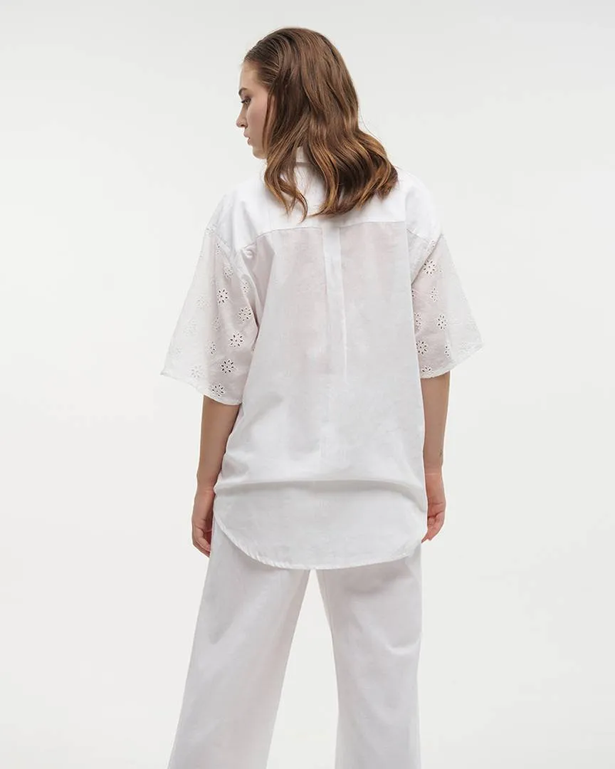 ΠΟΥΚΑΜΙΣΟ ΚΟΝΤΟ ΛΕΥΚΟ ΚΙΠΟΥΡ ONE SIZE (100% COTTON) ΠΟΥΚΑΜΙΣΟ ΚΟΝΤΟ ΛΕΥΚΟ ΚΙΠΟΥΡ ONE SIZE (100% COTTON)